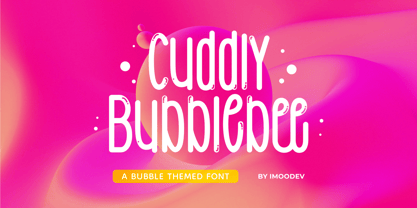 Cuddly Bubblebee Font Poster 1
