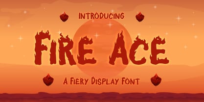 Fire Ace Font Poster 1