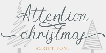 Attention Christmas Font Poster 1