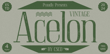 Acelon Font Poster 7