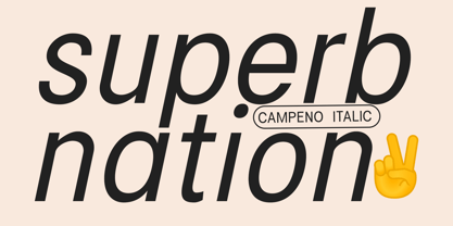 Campeno Font Poster 2