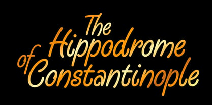 Hippodrome Font Poster 1