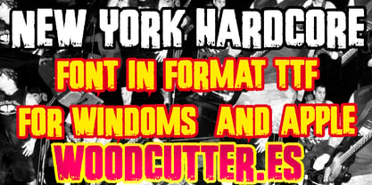 New York Hardcore Font Poster 4