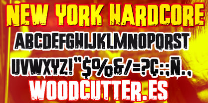 New York Hardcore Font Poster 3