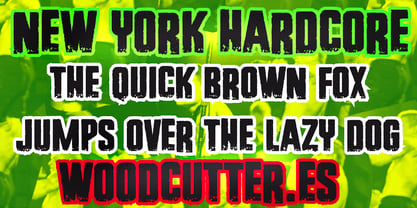 New York Hardcore Font Poster 2