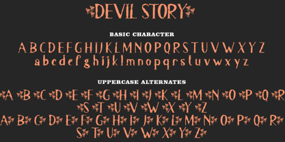 Devil Story Font Poster 7
