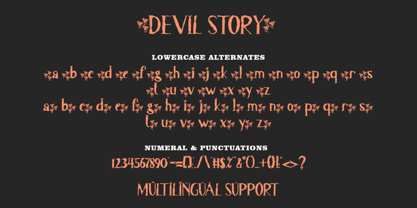 Devil Story Font Poster 8