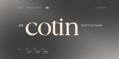 OV Cotin Serif Font Poster 1