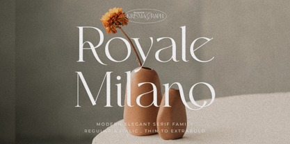 Royale Milano Font Poster 1