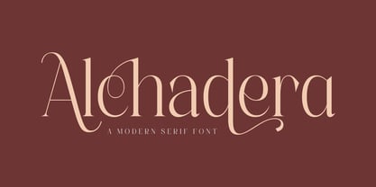 Alchadera Font Poster 1