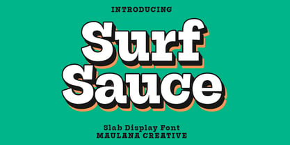 Surf Sauce Font Poster 1