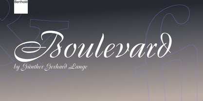 Boulevard Font Poster 1