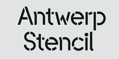 Antwerp Stencil Font Poster 1