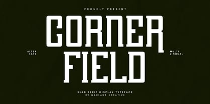 MC Corner Field Font Poster 1