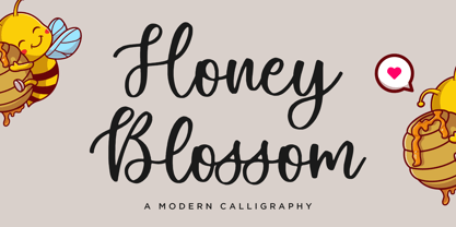 Honey Blossom Font Poster 1