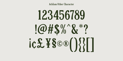 Achlam Font Poster 6