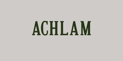 Achlam Font Poster 1