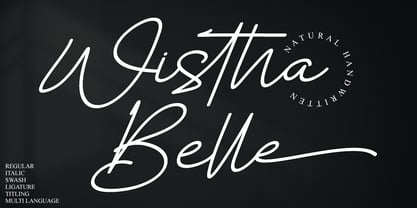 Wistha Belle Font Poster 1