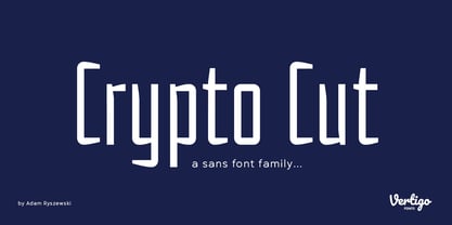 Crypto Cut Font Poster 1