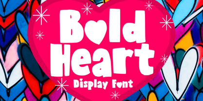 Bold Heart Font Poster 1