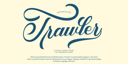 Trawler Font Poster 1