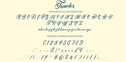 Trawler Font Poster 8