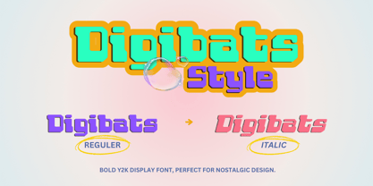 Digibats Font Poster 13