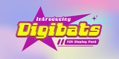 Digibats Font Poster 1