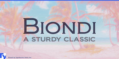 Biondi Font Poster 1