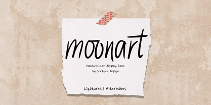 Moonart Font Poster 1