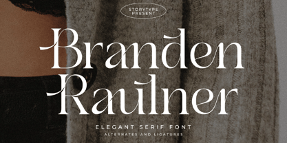 Branden Raulner Font Poster 1