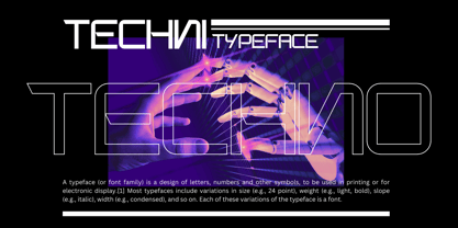 Techno Charm Font Poster 7