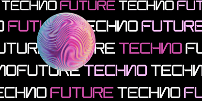 Techno Charm Font Poster 9