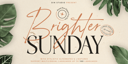 Brighter Sunday Font Poster 1