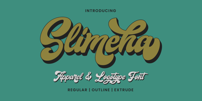 Slimeha Font Poster 1