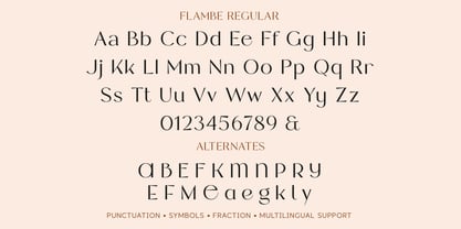 Flambe Font Poster 15