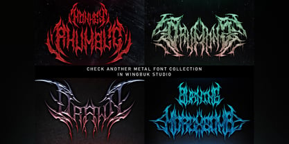 Mad Revenge Metal Font Poster 11