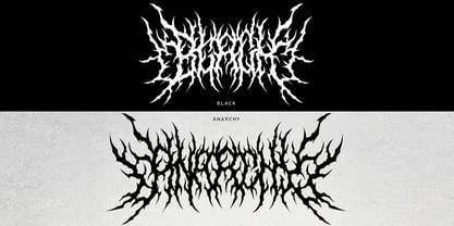 Mad Revenge Metal Font Poster 5