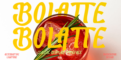 Bolatte Font Poster 1