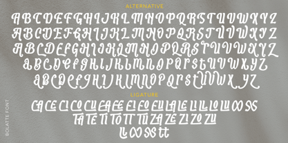 Bolatte Font Poster 9