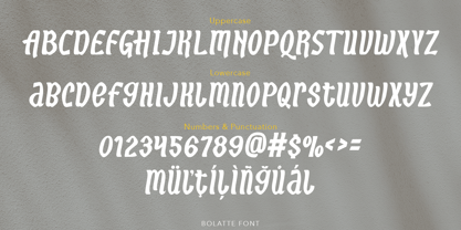 Bolatte Font Poster 5