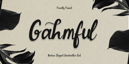 Gahmful Font Poster 1