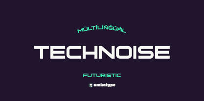 Technoise Font Poster 10