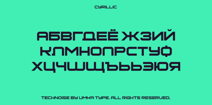 Technoise Font Poster 5