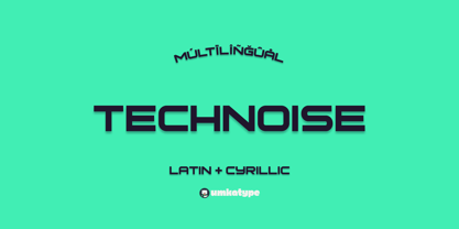 Technoise Font Poster 1