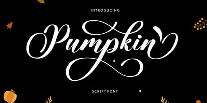 Pumpkin Script Font Poster 1