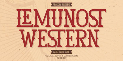 Lemunost Western Font Poster 1