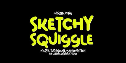 Sketchy Squiggle Font Poster 1