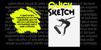 Sketchy Squiggle Font Poster 4