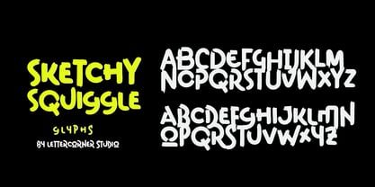 Sketchy Squiggle Font Poster 2